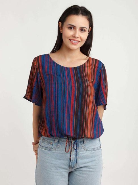 Zink London Multicolored Striped Top