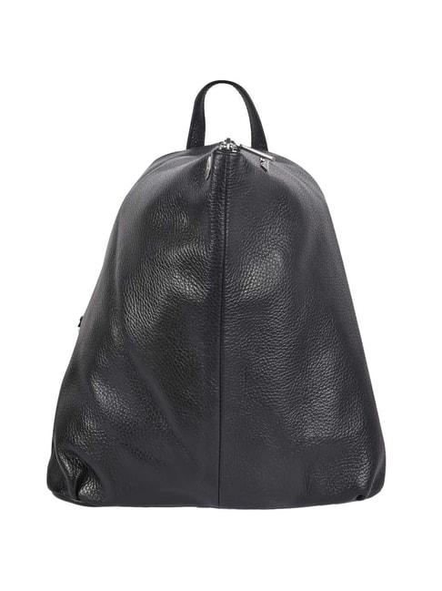 Marina Galanti Black Leather Medium Backpack
