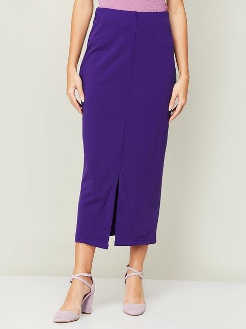 CODE by Lifestyle Purple Shift Skirt