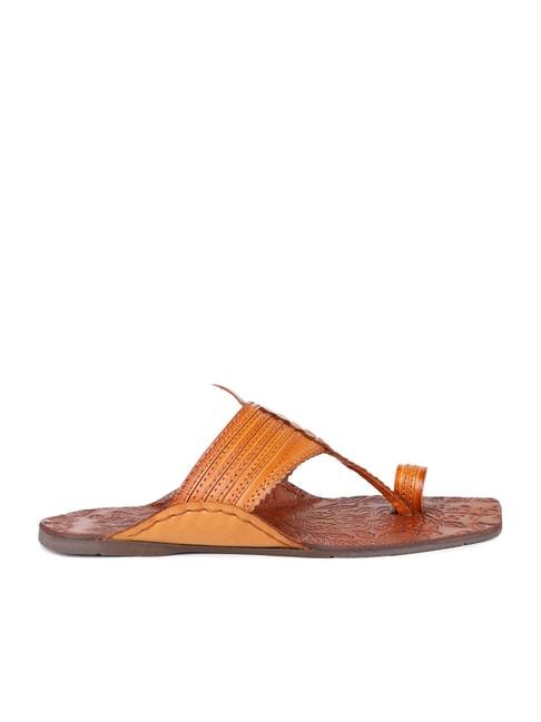 Privo by Inc.5 Men's Tan Toe Ring Sandals