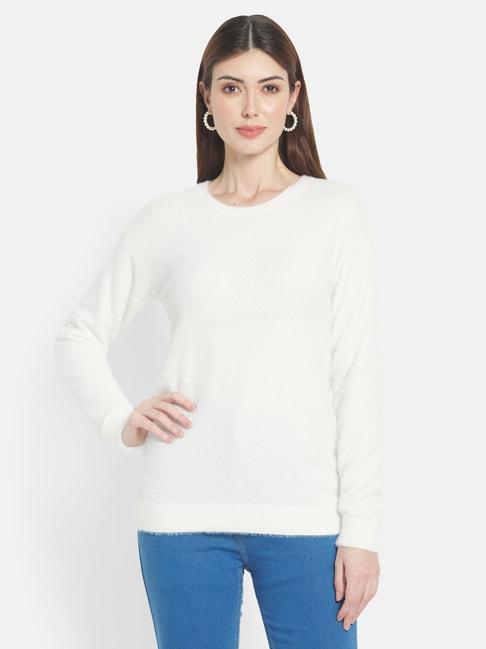 METTLE White Regular Fit Pullover