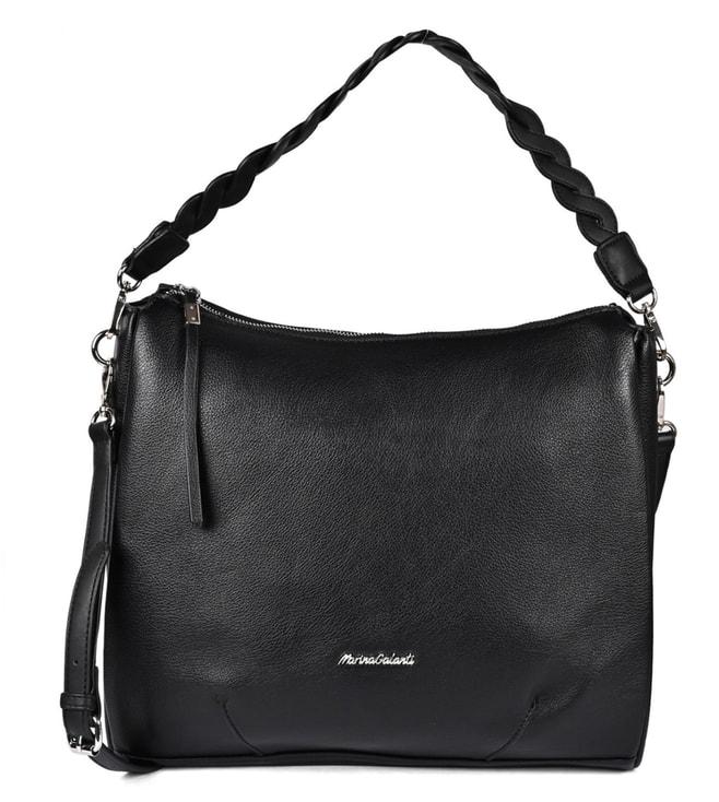 Marina Galanti Black Soft Case Medium Hobo Bag