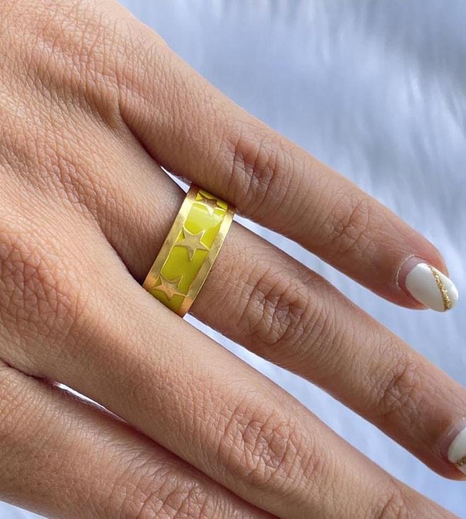 MNSH Yellow Neo Candy Star Ring