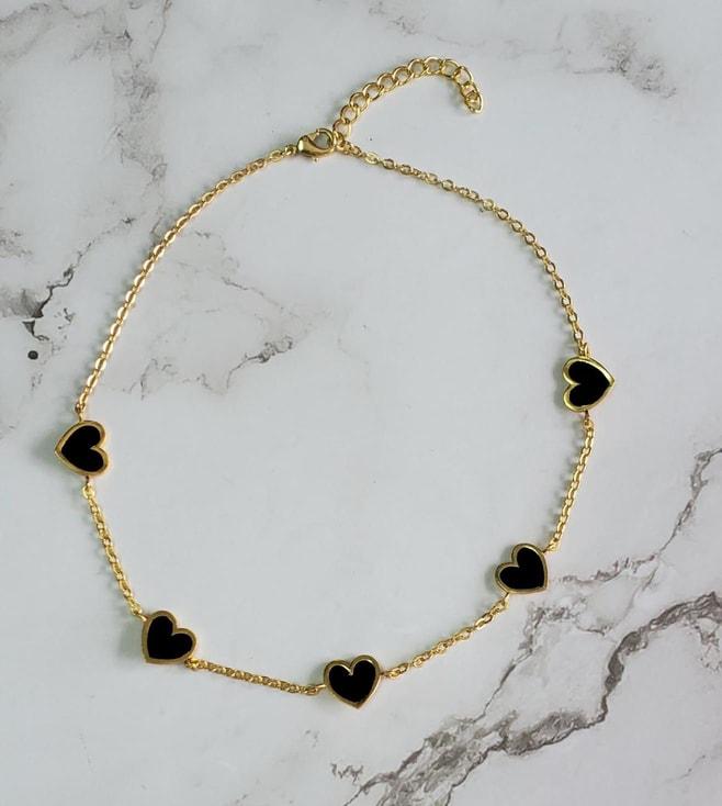 MNSH Black Heart Necklace