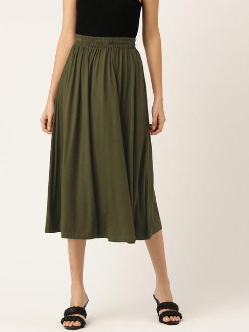 BRINNS Green A-Line Skirt