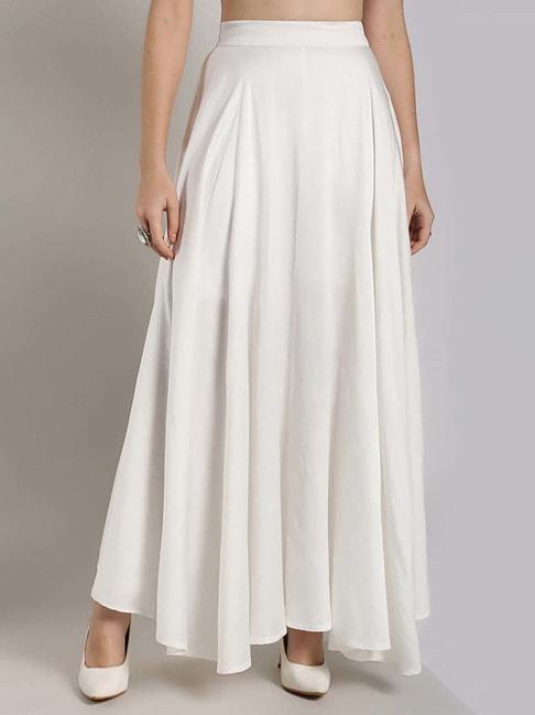 Abhishti White Regular Fit Skirt