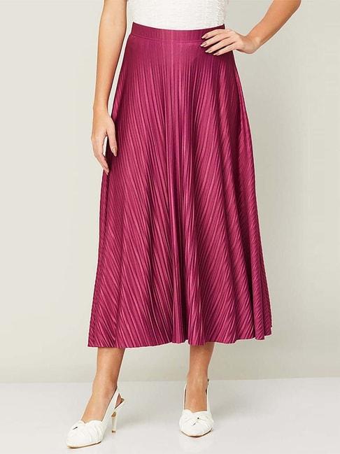 Code by Lifestyle Purple A-Line Skirt