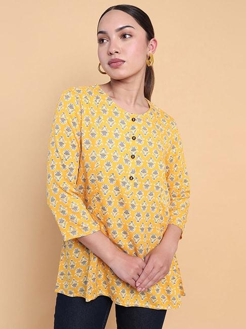 Soch Mustard Floral Print Tunic