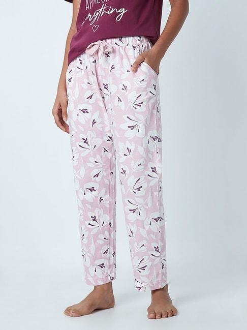 Wunderlove by Westside Pink Floral-Printed Pyjamas