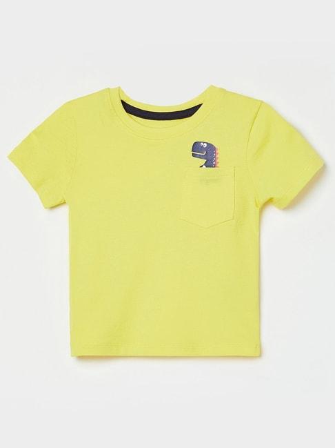 Juniors by Lifestyle Kids Yellow Cotton Printed Tee