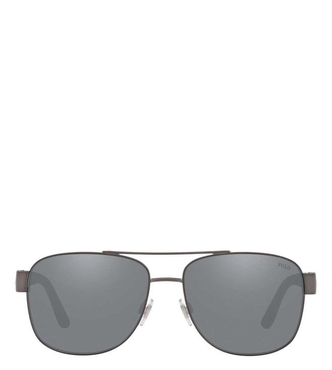 Polo Ralph Lauren Grey Aviator Sunglasses for Men