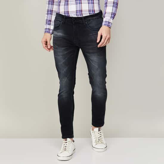 VOI JEANS Men Stonewashed Full Length Skinny Fit Jeans