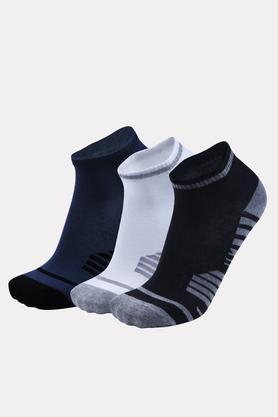Mens Casual Non Terry Ankle Socks - Pack Of 3 - Multi